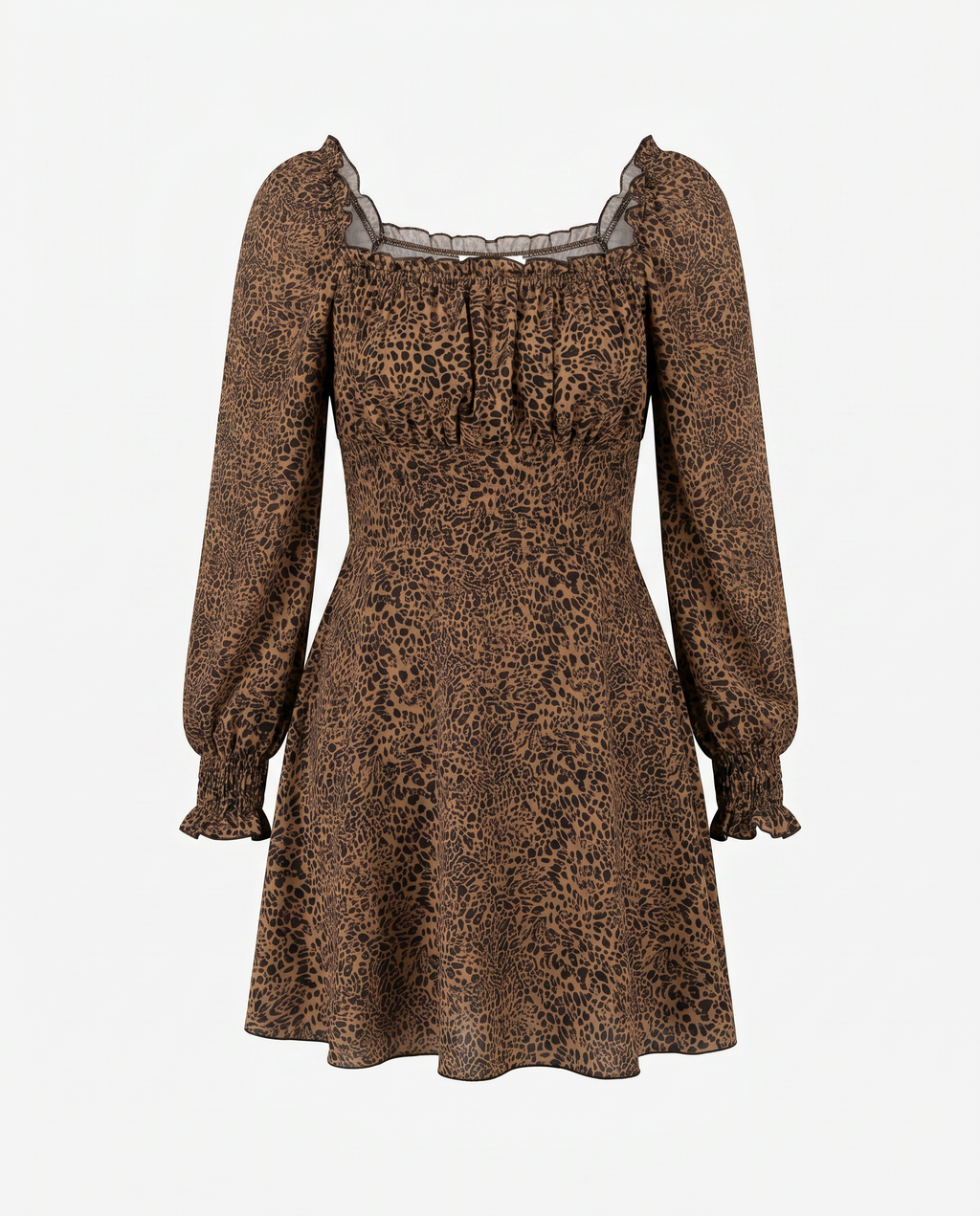ROMAR Wildrose smocked mini dress with floral pattern, short sleeves, and fitted bodice, perfect for summer wear.