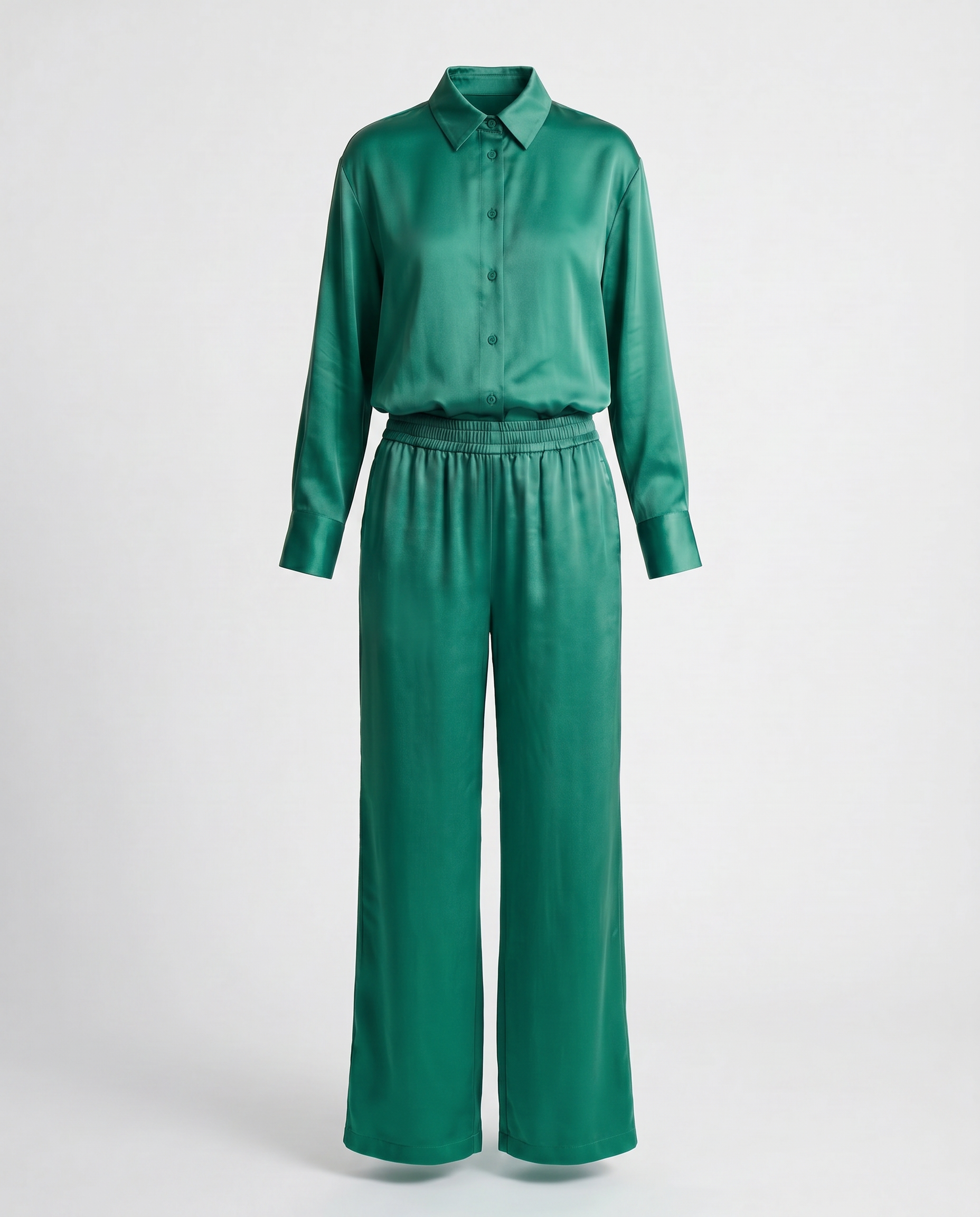 ROMAR Lumière Satin Co-ord Set tops featuring smooth satin fabric and stylish design, perfect for chic, coordinated fashion looks.