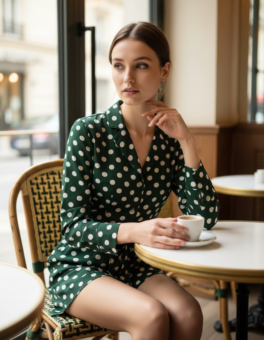 ROMAR Riviera Polka Dot playsuit bottoms with a stylish polka dot pattern and comfortable fit, perfect for casual wear.