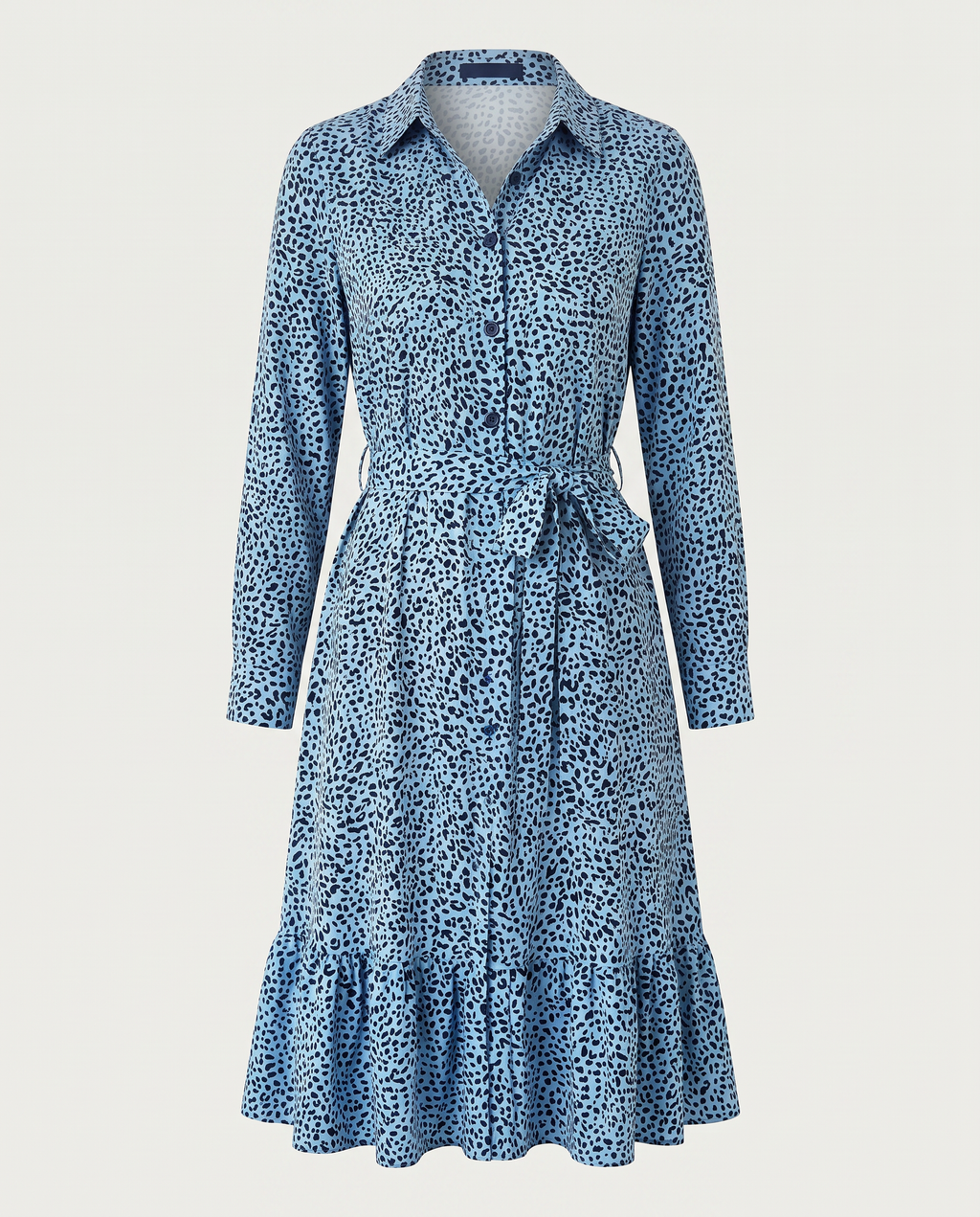 ROMAR Savanna Shirt Midi Dress featuring a stylish, flowy fabric and a flattering midi length, perfect for casual or semi-formal wear.