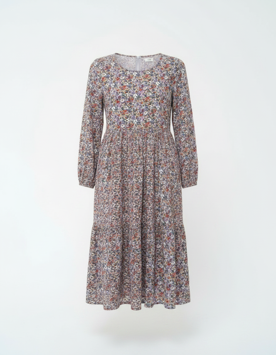 Meadow Ditsy Floral Smock Dress