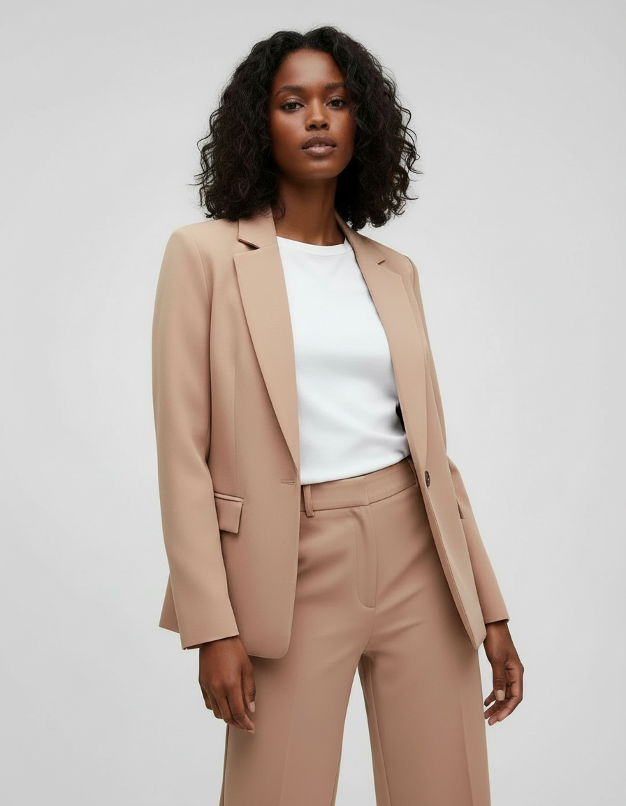 Taillierter Ein-Knopf-Blazer