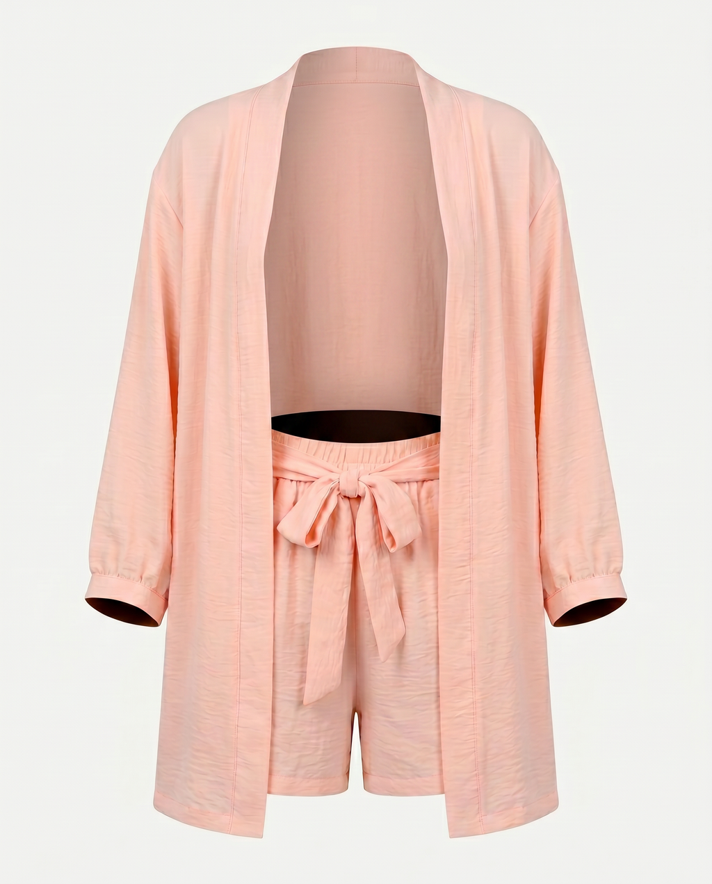 ROMAR Soleil kimono and shorts co-ord set featuring a lightweight jacket with a relaxed fit and matching shorts for casual wear.