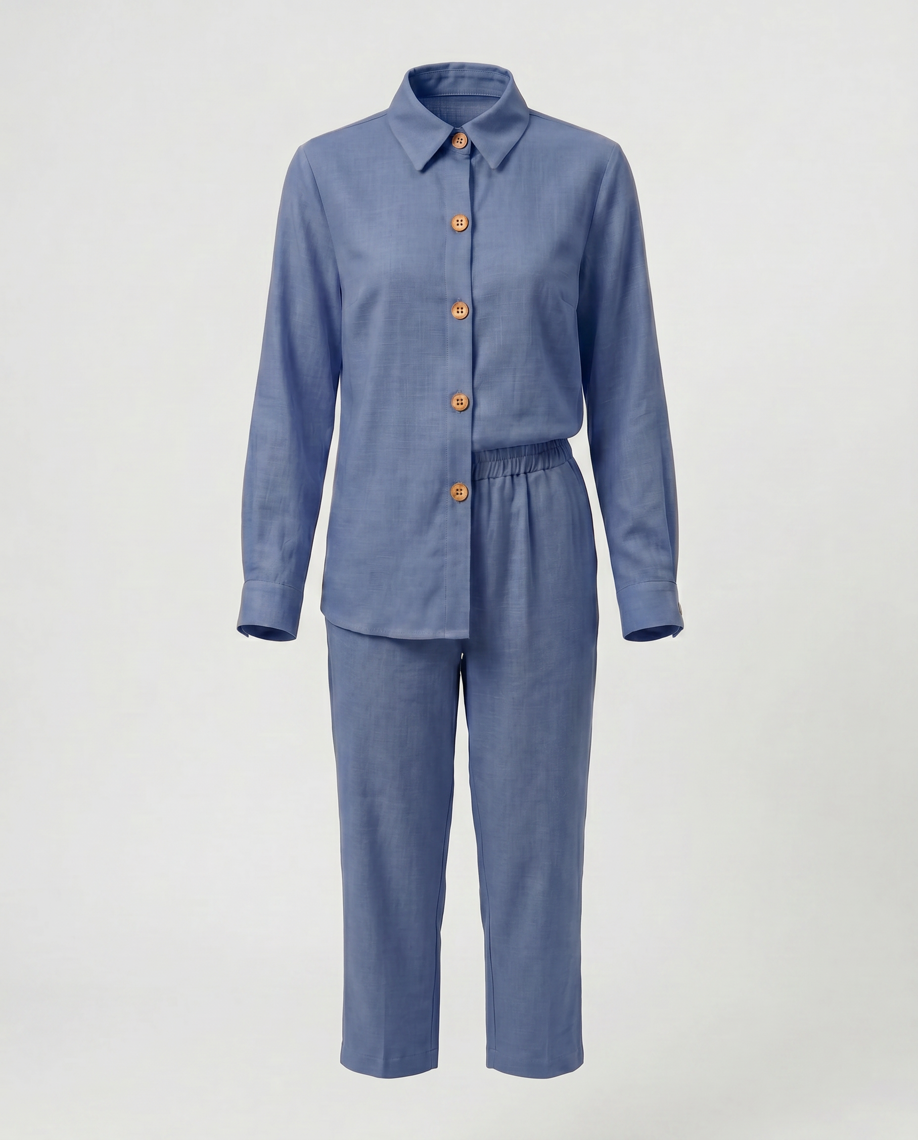 Linen Touch Shirt & Trouser Co-ord Set