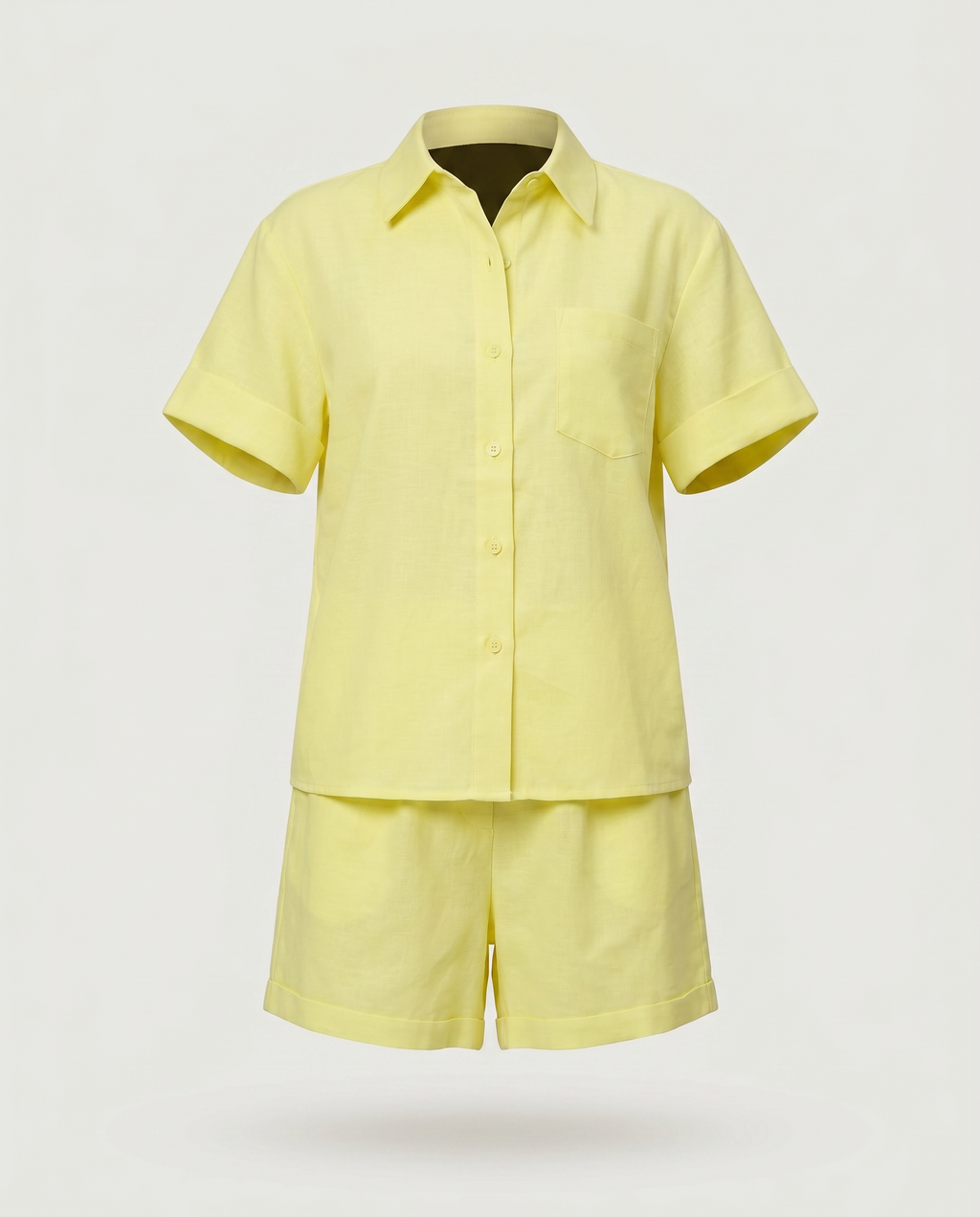 Soleil Linen Shirt & Shorts Co-ord Set