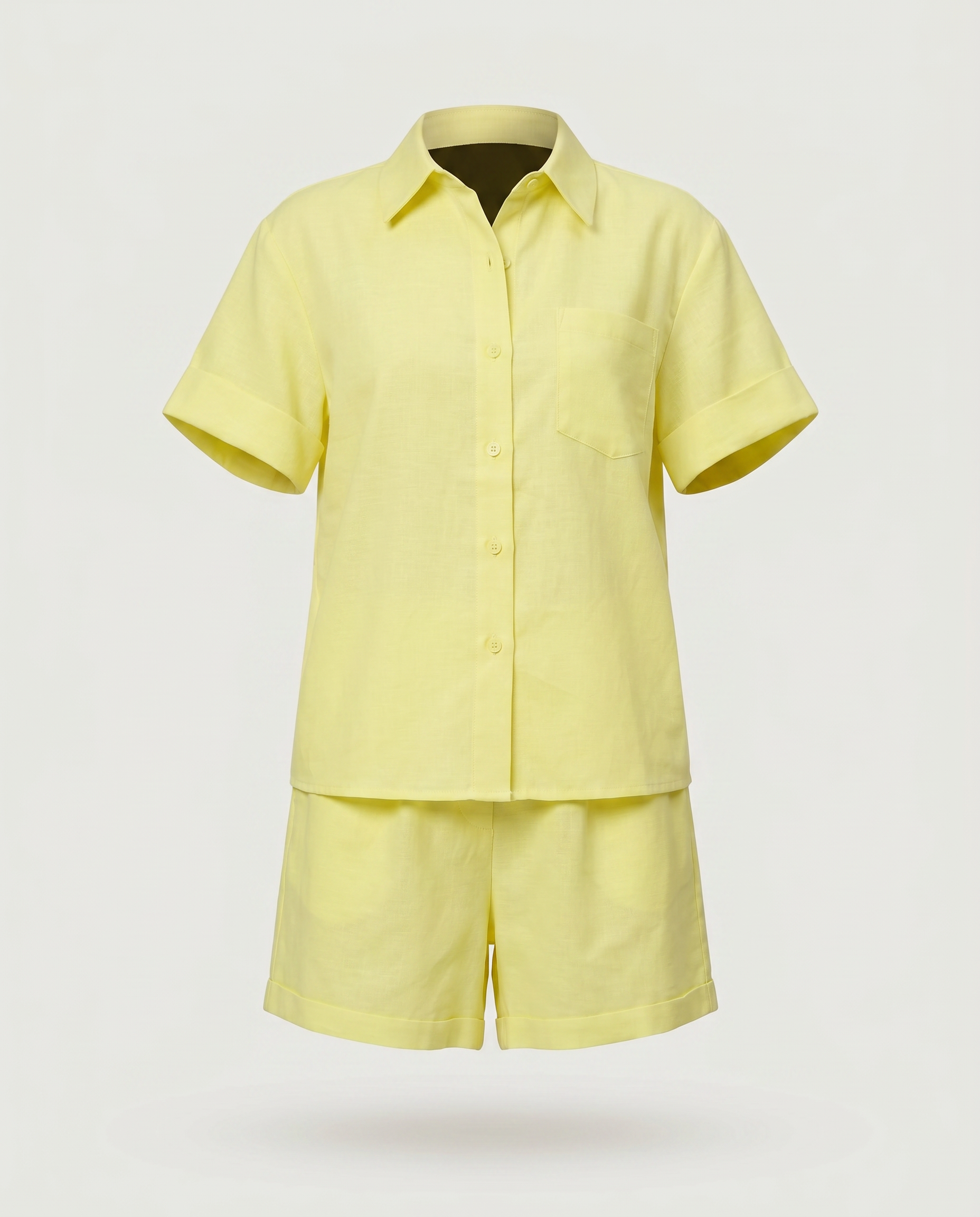 Soleil Linen Shirt & Shorts Co-ord Set