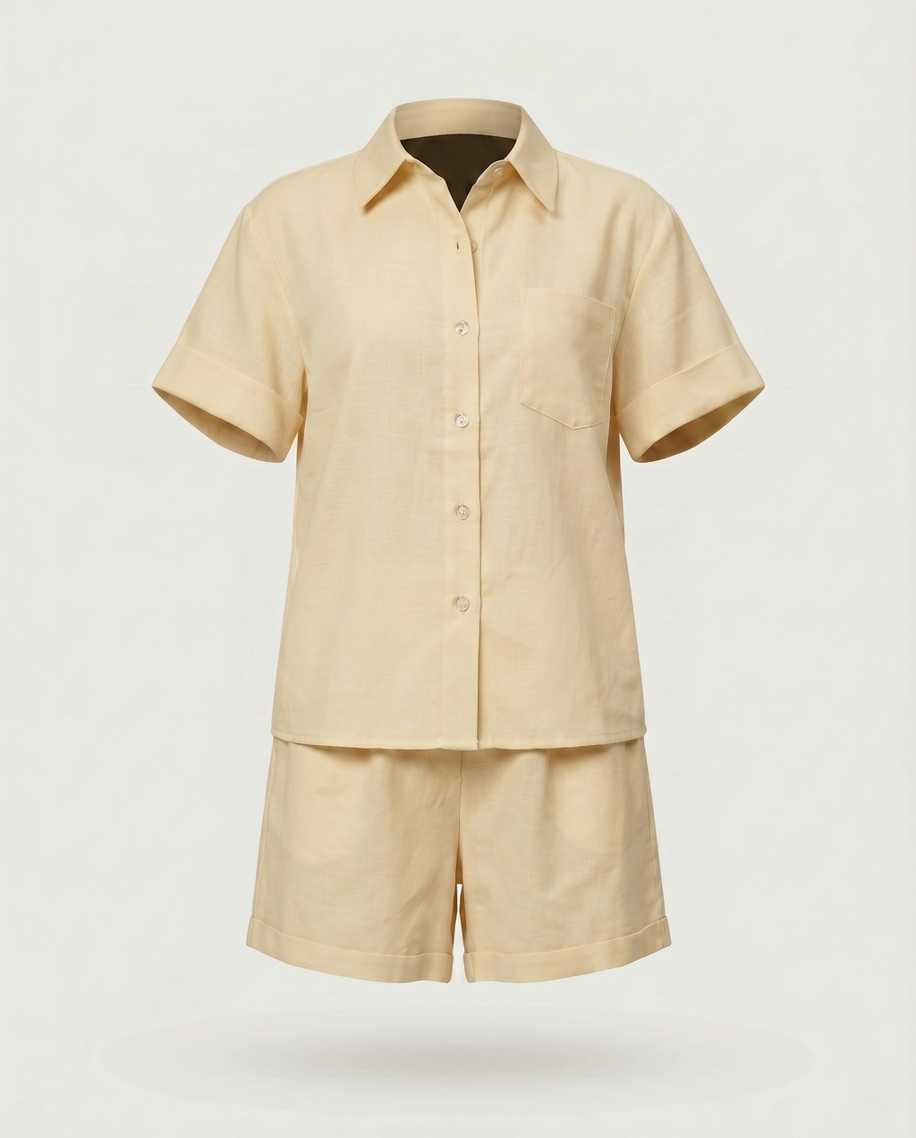 Soleil Linen Shirt & Shorts Co-ord Set