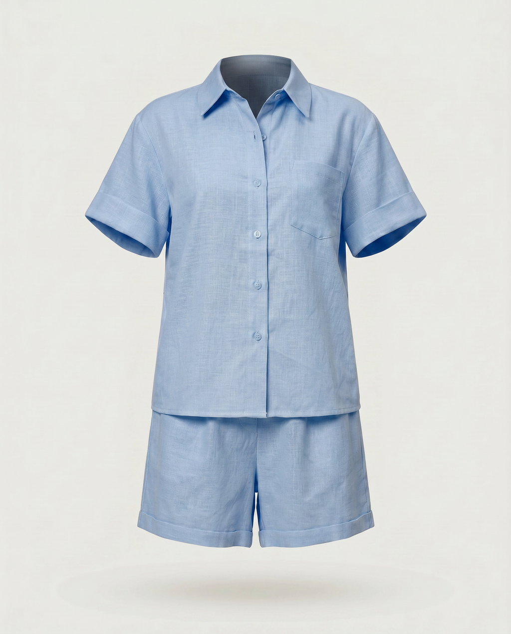 Soleil Linen Shirt & Shorts Co-ord Set