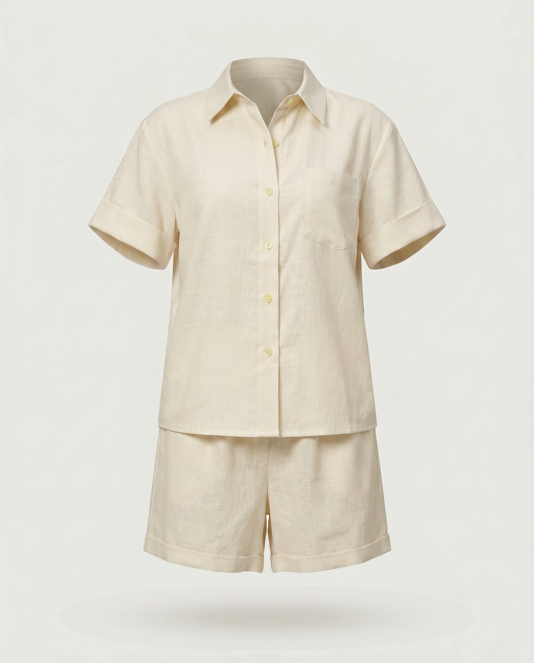 Soleil Linen Shirt & Shorts Co-ord Set